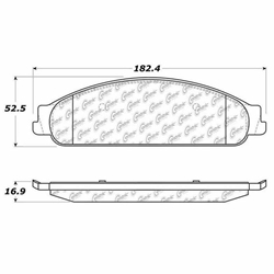 D1070 Semi-Met Disc Brake Pads: Front - Ford, Van, Mercury, Van