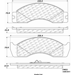 D411 Severe Duty Disc Brake Pads: Front and Rear - Ford Pickup, Van