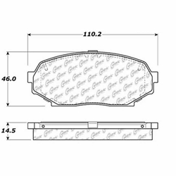 D525 Severe Duty Disc Brake Pads: Front - Mazda